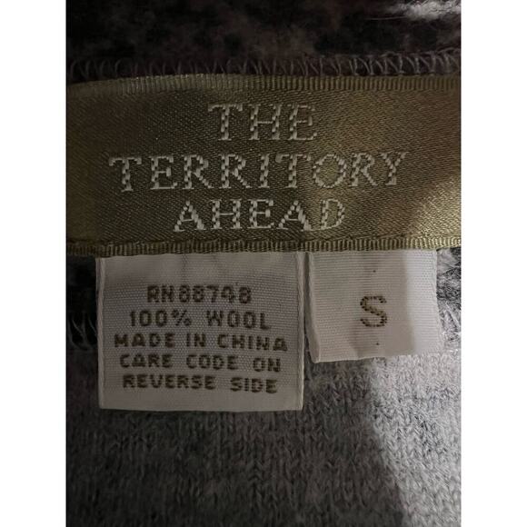 The Territory Ahead Women’s 100% Wool Blazer Sweater - Floral / Geometric - S - Picture 3 of 5